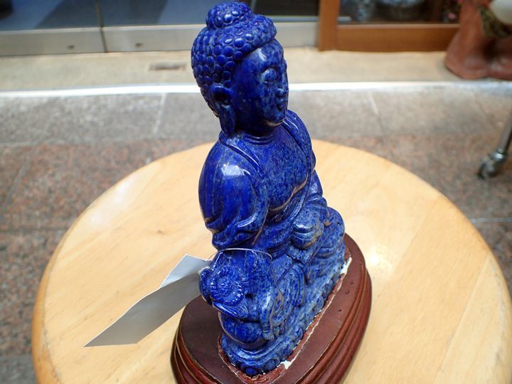 仏像】阿弥陀如来像(天然石：ラピスラズリ)_735g - メルカリ