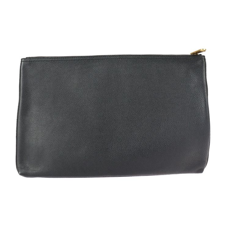 GUCCI グッチ セカンドバッグ 500984 レザー ブラック ゴールド金具