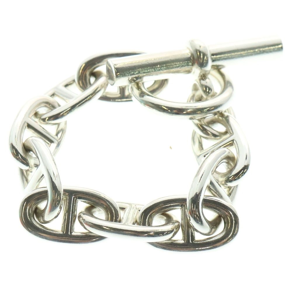 HERMES エルメス Chaine d Ancre TGM シェーヌダンクル 9コマ チェーンブレスレット シルバー