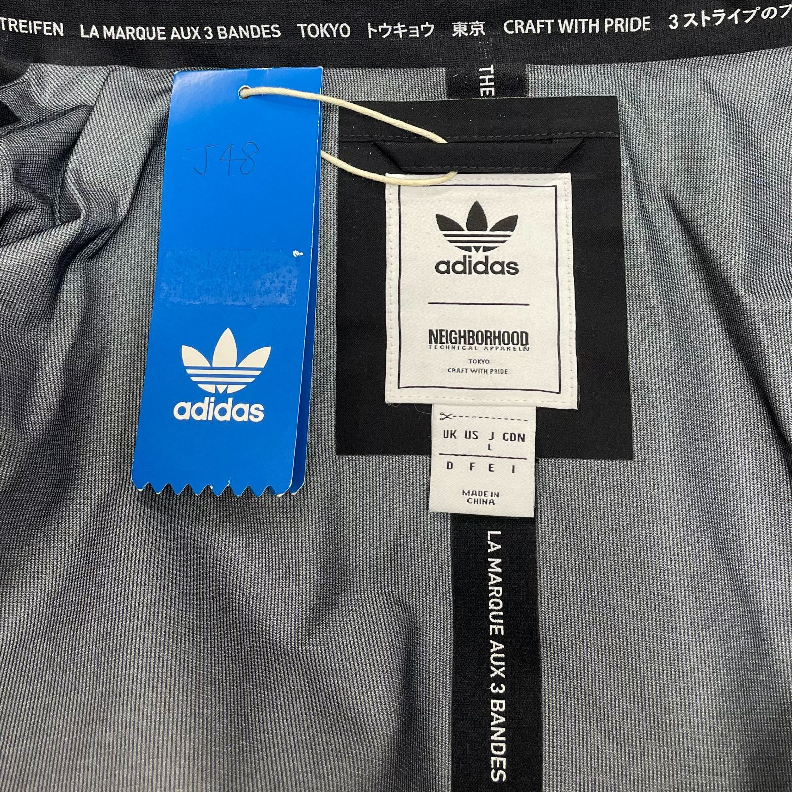 新品 サンプル NEIGHBORHOOD adidas ナイロン モッズコート