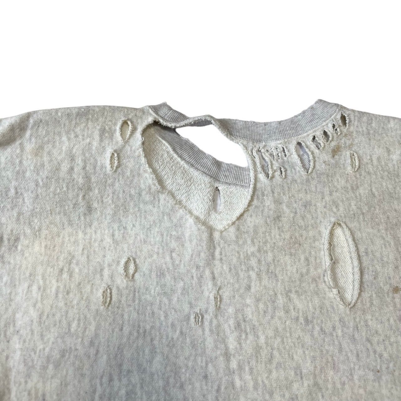 ANCELLM アンセルム 23SS CRASH CREWNECK 3/4 SLEEVE SWEAT SHIRT 