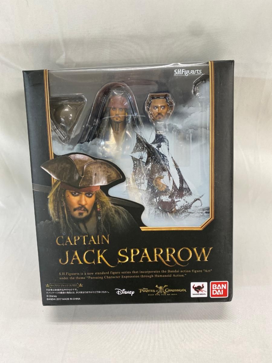 新作，本物保証 【未開封】S．H．フィギュアーツ パイレーツ・オブ・カリビアン キャプテン ジャック・スパロウ 約150mm 塗装済み可動フィギュア その他