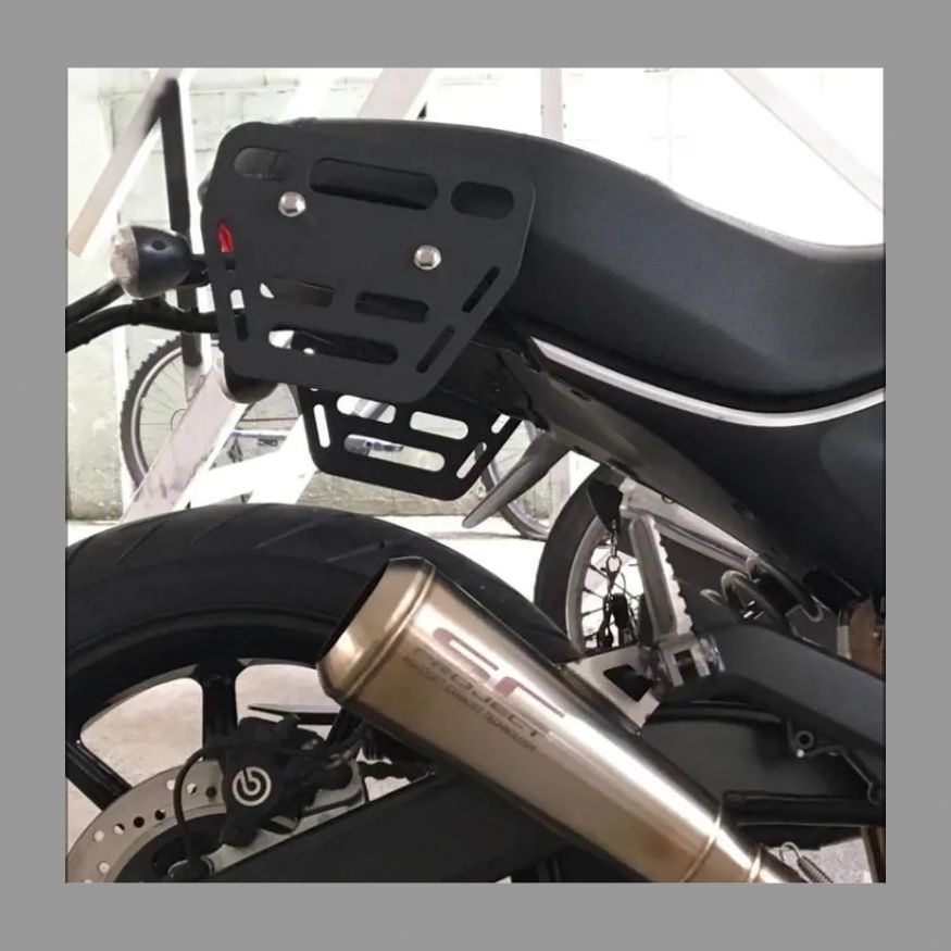 送料無料 ドゥカティ SCRAMBLER 800 | 620対応 サイドボックス フレーム 金具 カバー 黒 カスタムパーツ バイク アクセサリー