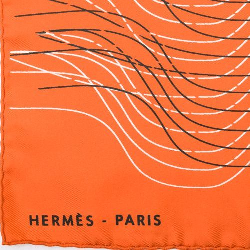 エルメス HERMES スカーフ カレ90 シルク H CINETIQUE ショール 大判 