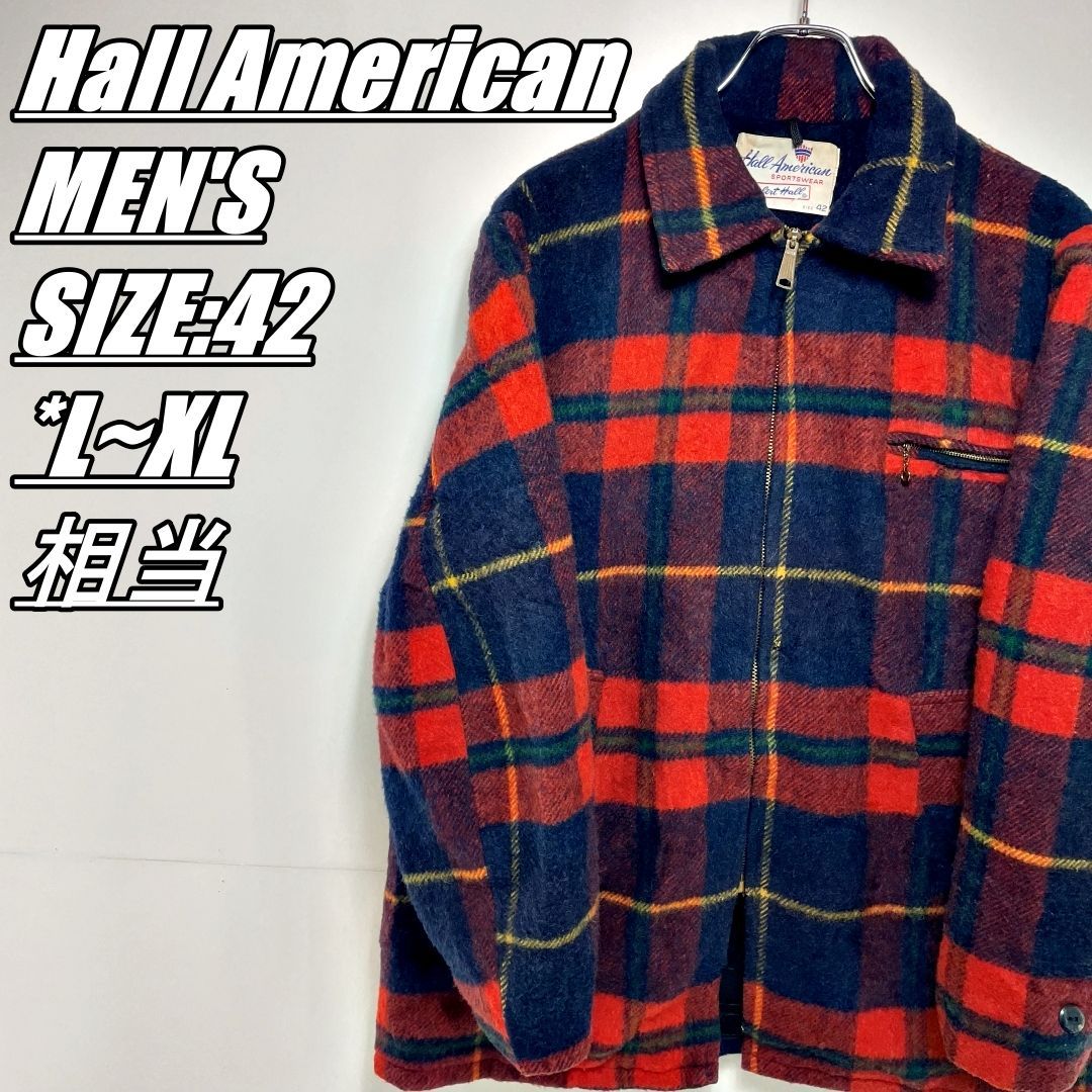 US古着・50s・ヴィンテージ】Hall American ホールアメリカン チェック