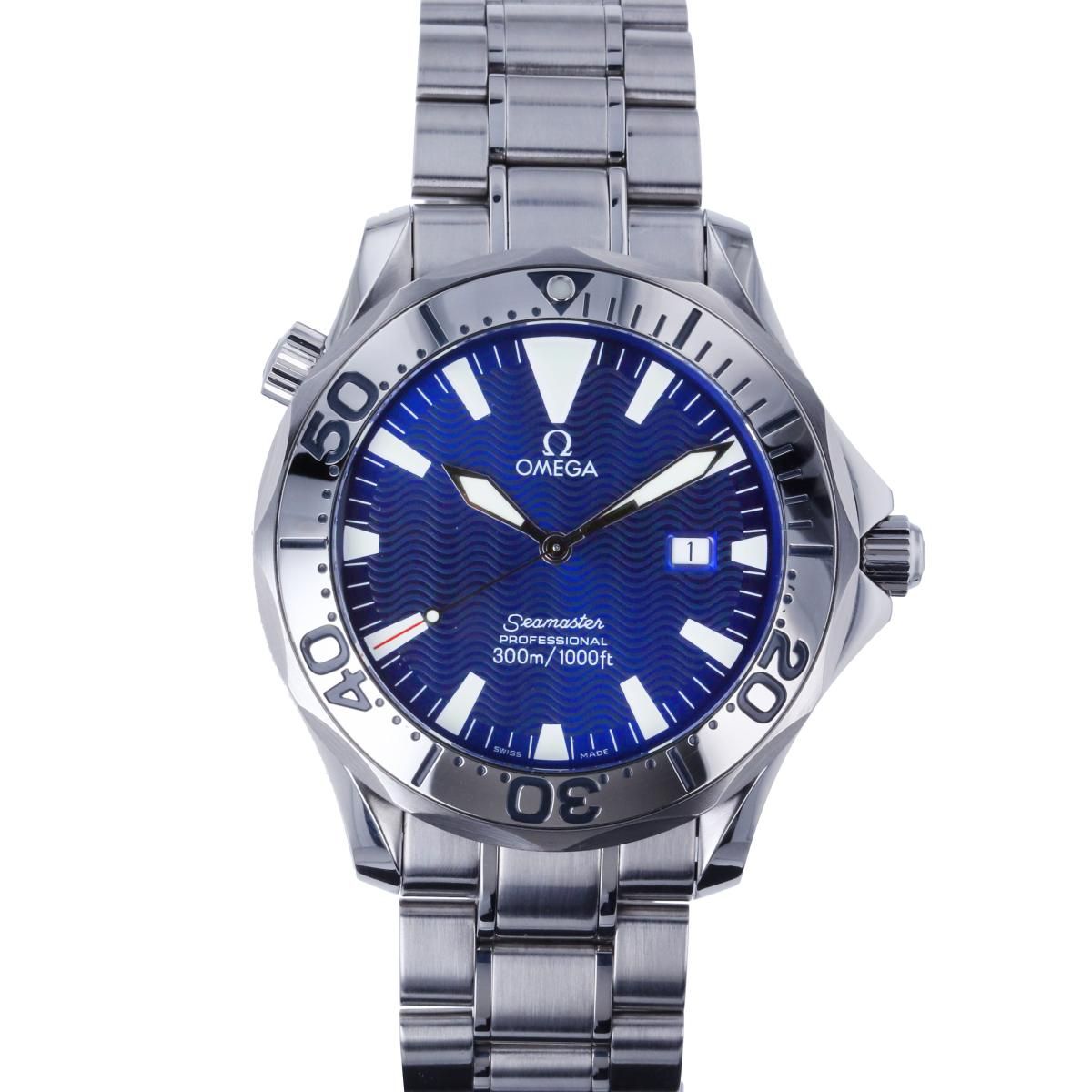 OMEGA オメガ ｼｰﾏｽﾀｰ 300 ﾌﾟﾛﾌｪｯｼｮﾅﾙ ﾃﾞｲﾄ 時計 ｸｵｰﾂ|ﾒﾝｽﾞ Navy 2265.80.00 used A