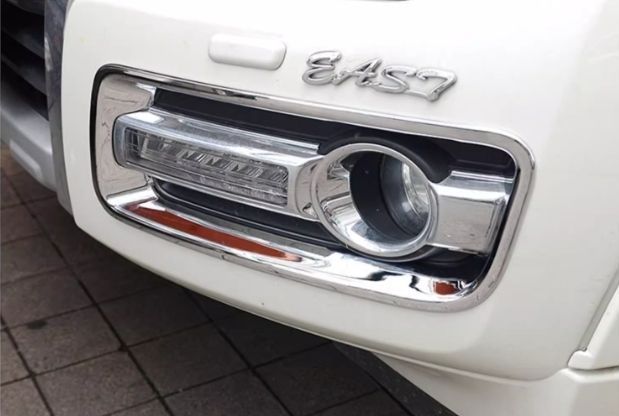 三菱 パジェロ V93 V97 V87 フロントフォグランプカバー 2個セット ABS 外装パーツ カスタム FFCRYSTALESIA_COM