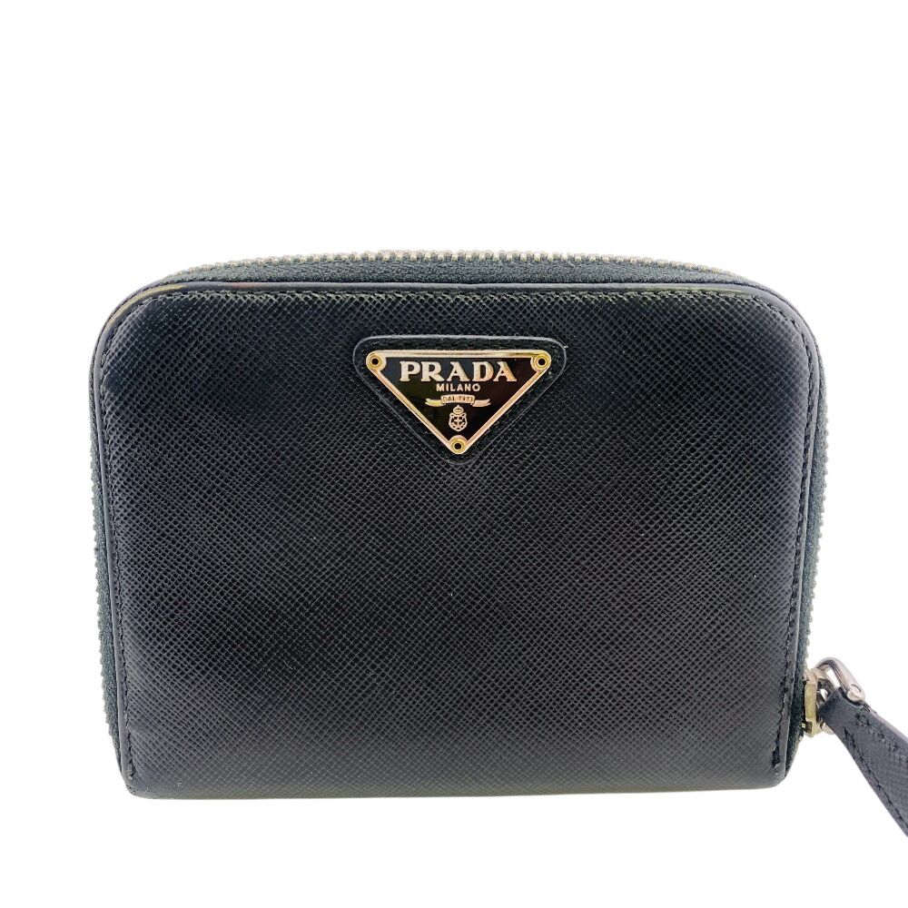 5％OFF フォロワークーポン！！】PRADA プラダ 三角ロゴ サフィアーノ