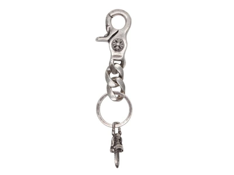 CHROME HEARTS クロムハーツ シルバーキーチェーン CLP CHN CLASSIC-L クラシックリンク 2LINK 重量約51.5g シルバー925 4b007767