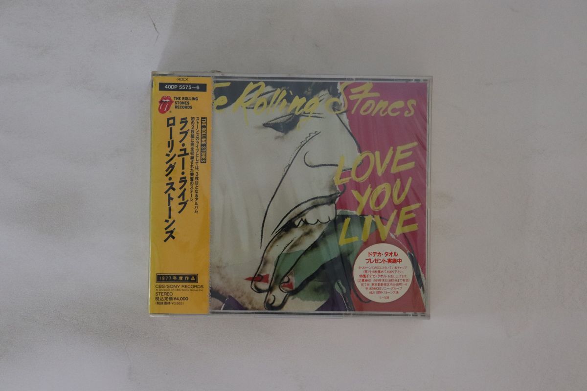 2discs CD ローリング・ストーンズ ラブ・ユー・ライブ  40DP55756PROMO CBS/Sony プロモ 未開封 /00220 2discs CD ローリング・ストーンズ ラブ・ユー・ライブ
