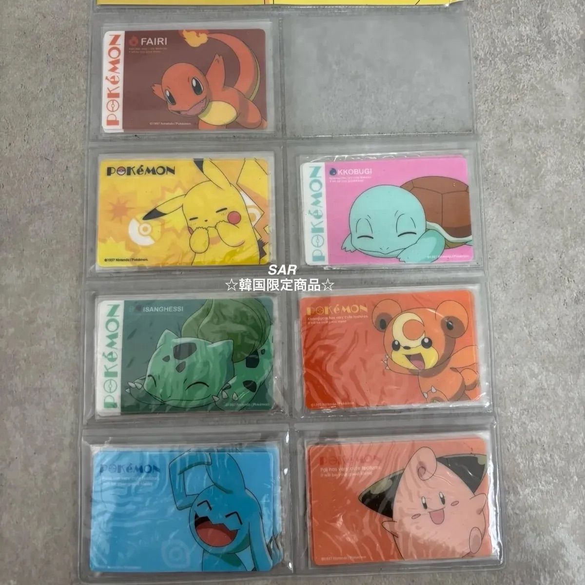 【韓国限定】ポケモン　24K ゴールドステッカー　49種類【日本未発売・レア】 韓国限定】ポケモン 24K ゴールドステッカー 49種類【日本未発売