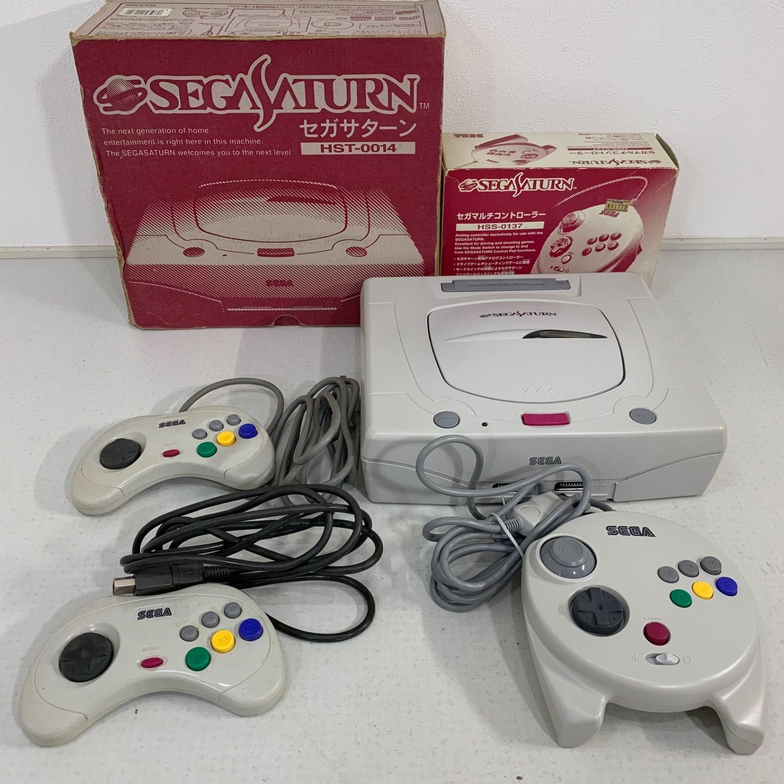 セガサターン HST-0014 本体- セガサターン マルチコントローラー 箱 取説付き