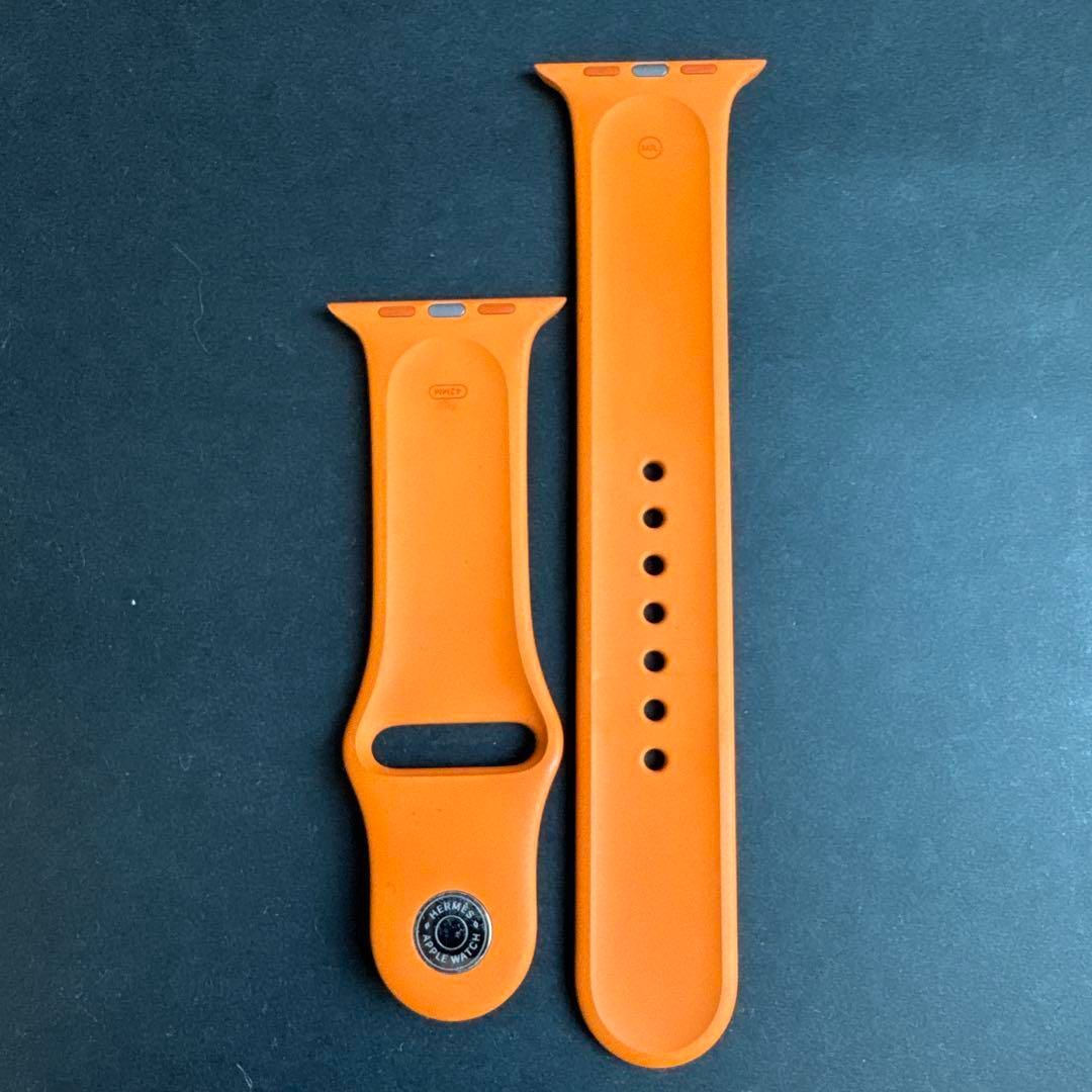2462 Apple Watch エルメス　オレンジ　スポーツバンド　シリコン エルメスオレンジ シリコン Apple Watch バンド 2462 Apple Watch