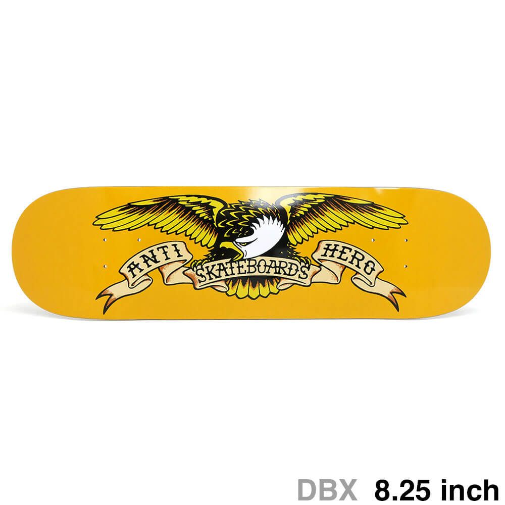 ANTIHERO DECK アンチヒーロー デッキ TEAM DBX EAGLE YELLOW 8.25 スケートボード スケボー