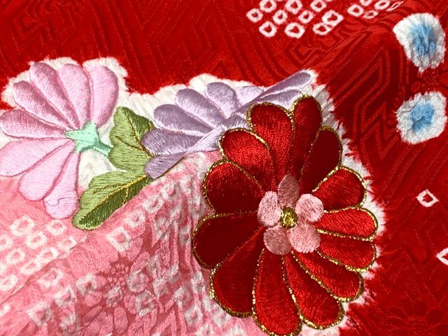 絵羽付け 四つ身の着物