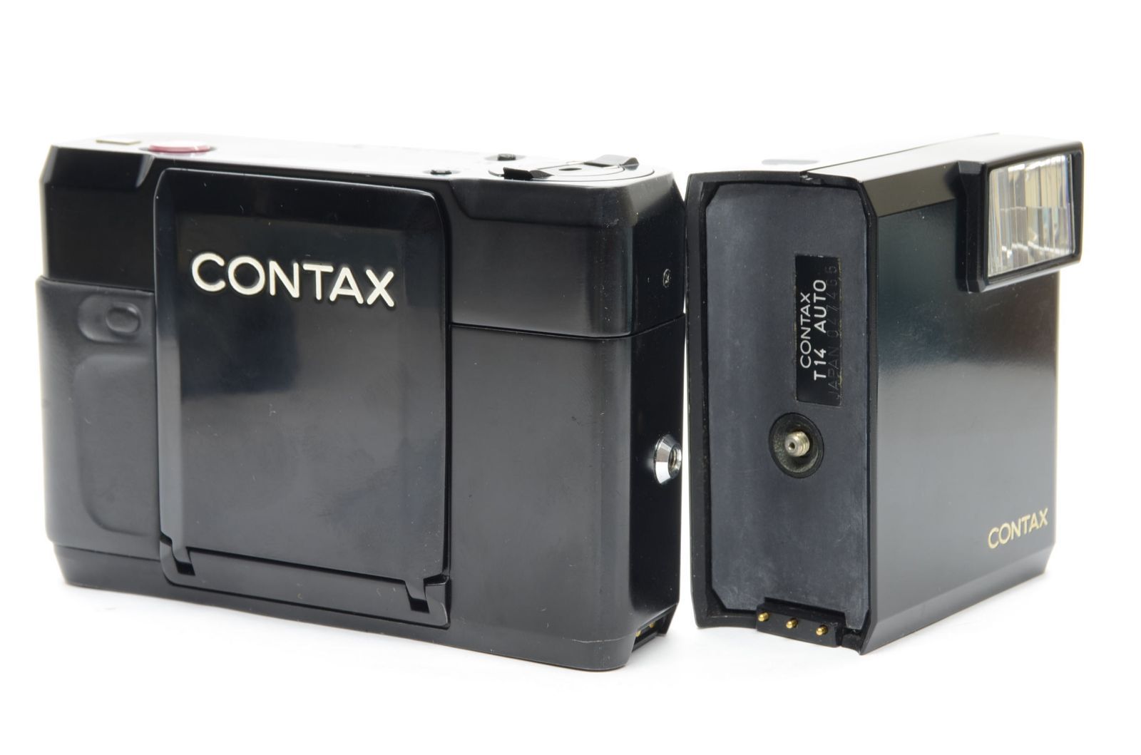 中古】CONTAX コンタックス T シルバー + T14 ストロボ 元箱付き