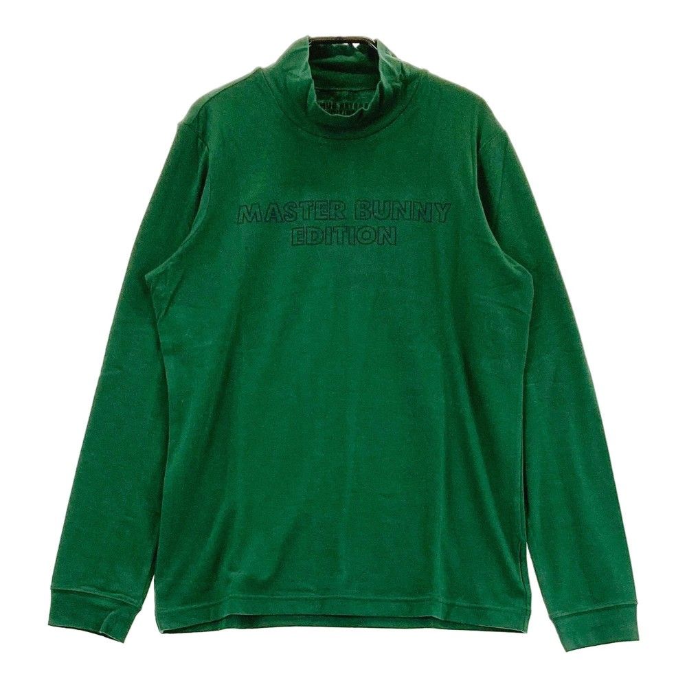 サイズ：2 MASTER BUNNY EDITION マスターバニーエディション 159-8266002 ハイネック 長袖Tシャツ  グリーン系 [240101315229]# ゴルフウェア レディース ストスト