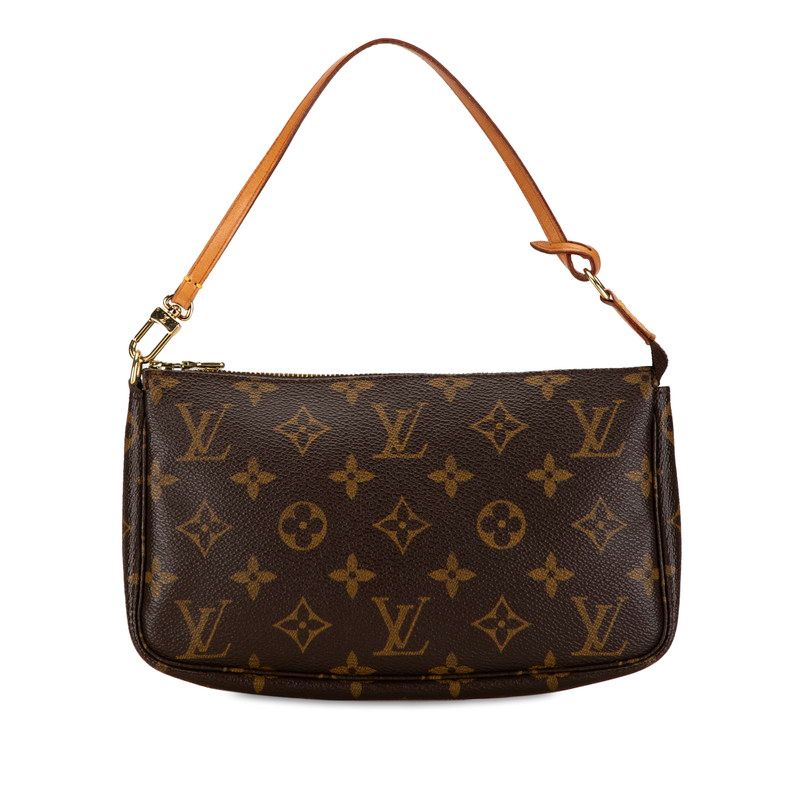 ルイ ヴィトン モノグラム ポシェット アクセソワール M51980 ブラウン PVC レザー レディース LOUIS VUITTON【214-67319】  - メルカリ