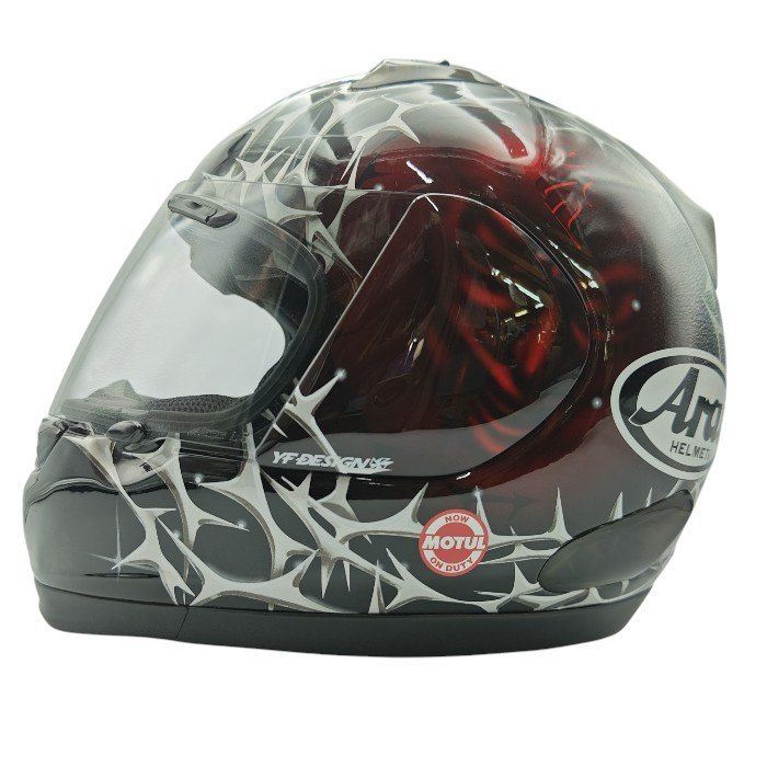 Arai アライ PROFILE SINISTER プロファイル シニスター SNELL M2005 YF DESIGN フルフェイス ヘルメット 中古 送料無料 H４