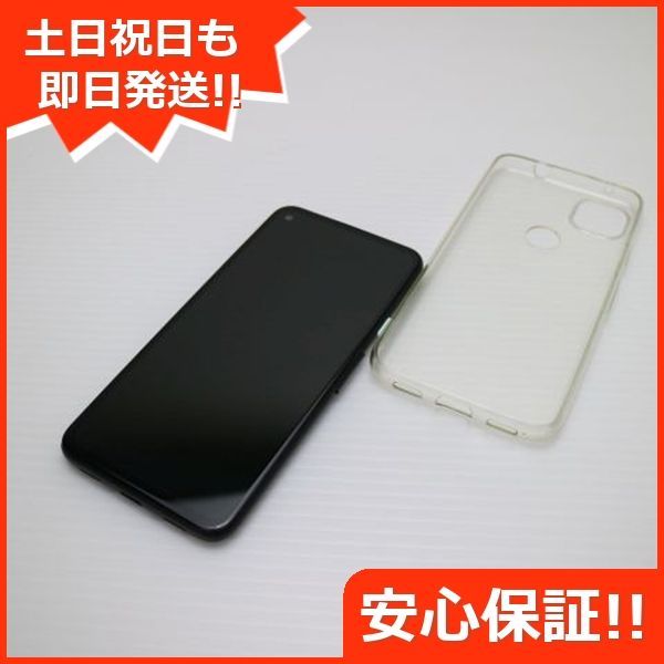 美品 SIMフリー Google Pixel 4a ブラック スマホ 白ロム  土日祝発送OK 01000