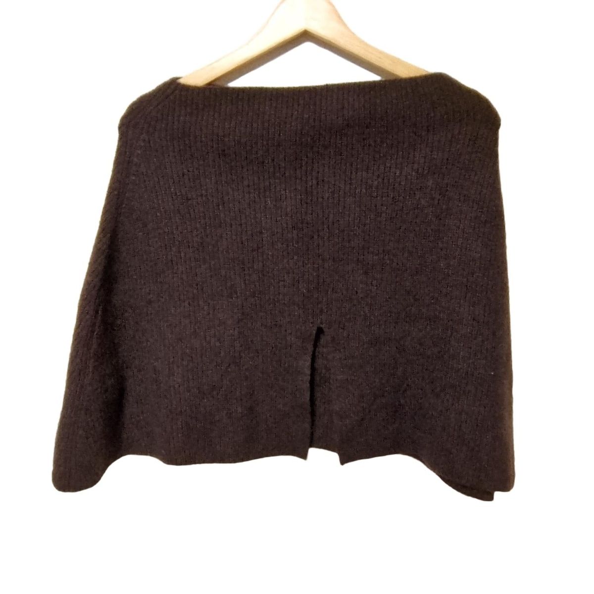 Leilian レリアン ポンチョ サイズM レディース - ダークブラウン 秋 冬