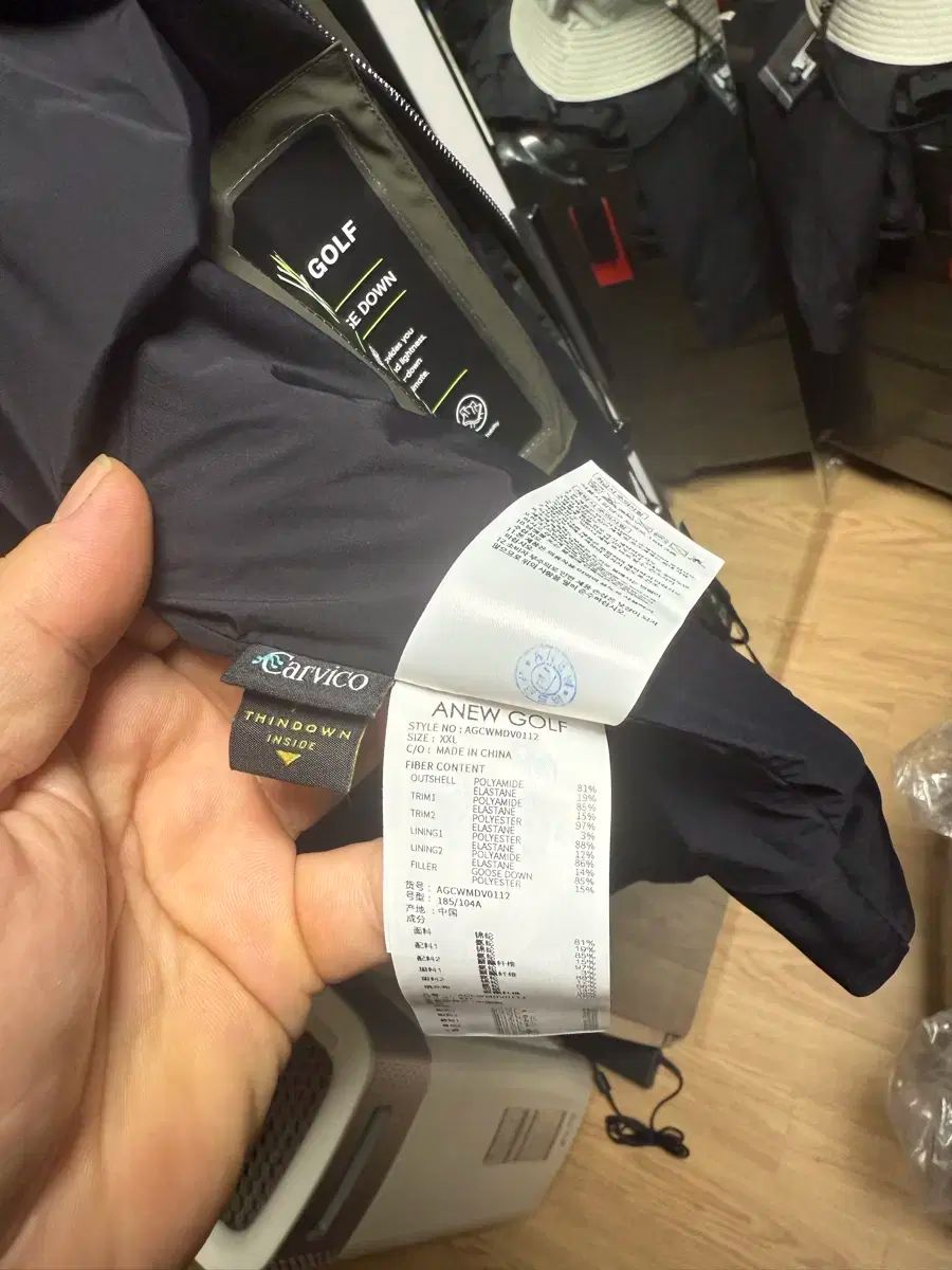 ダウンベスト カーキ