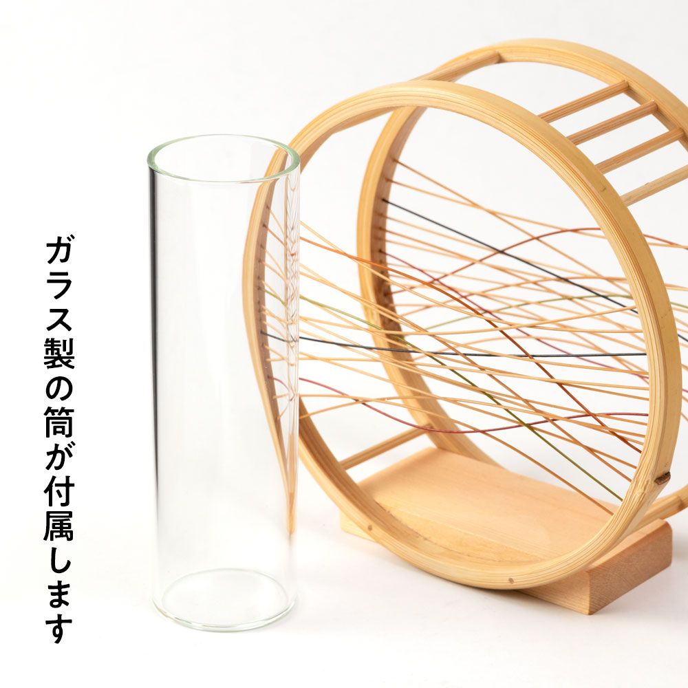 駿河竹千筋細工 花器 登龍 静岡県伝統工芸品 伝統工芸士・大村竹心坊