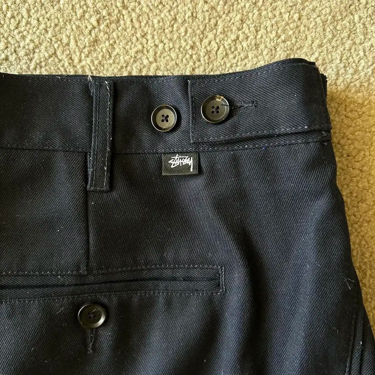 STU テーパード パンツ ブラック 34