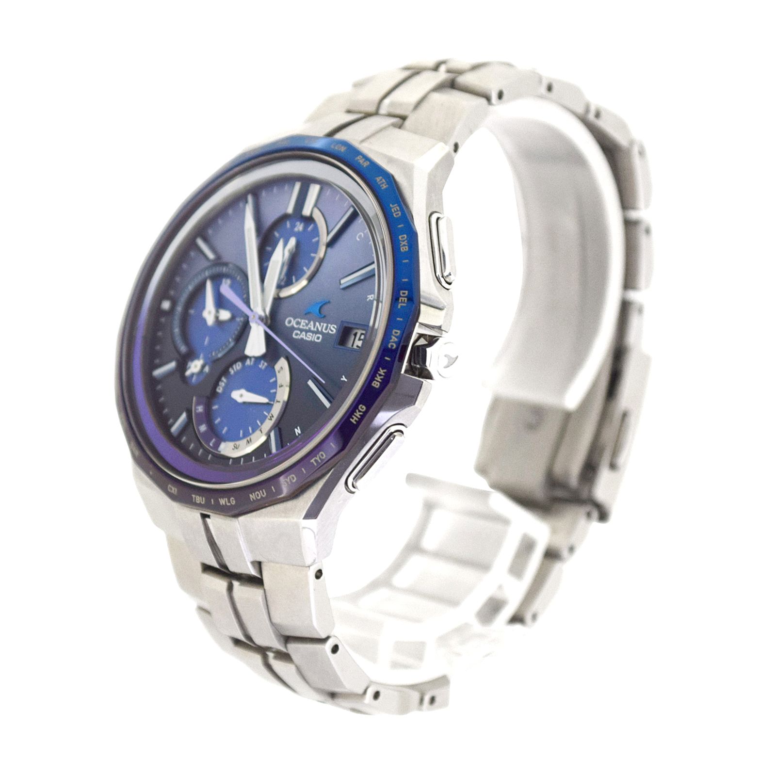 世界限定2000本 カシオ オシアナス マンタ OCW-S5000AP-2AJF シェル文字盤 ソーラー メンズ腕時計