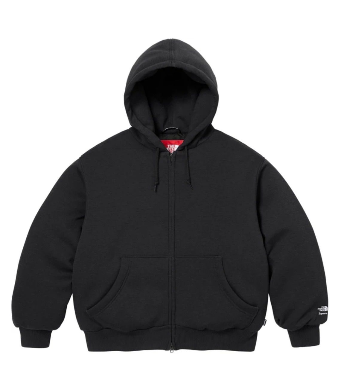 Supreme x The North Face ジップアップ スウェット パーカー ブラックXL - メルカリ