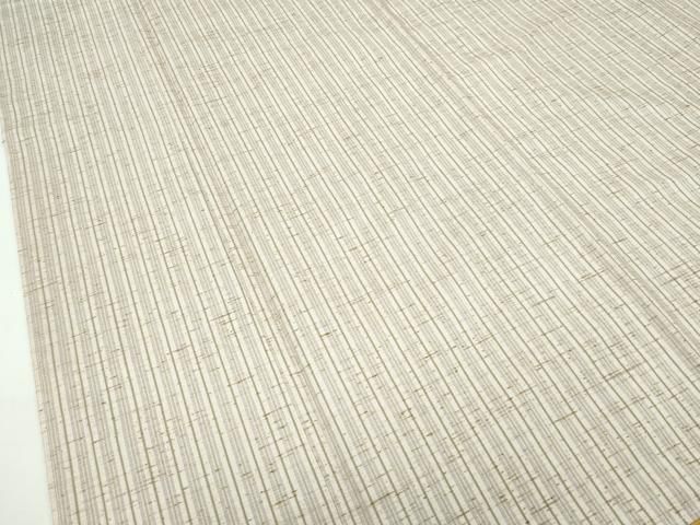 平和屋本店□極上 伝統工芸士 斎藤俊弘 ぜんまい紬 胴抜き仕立て