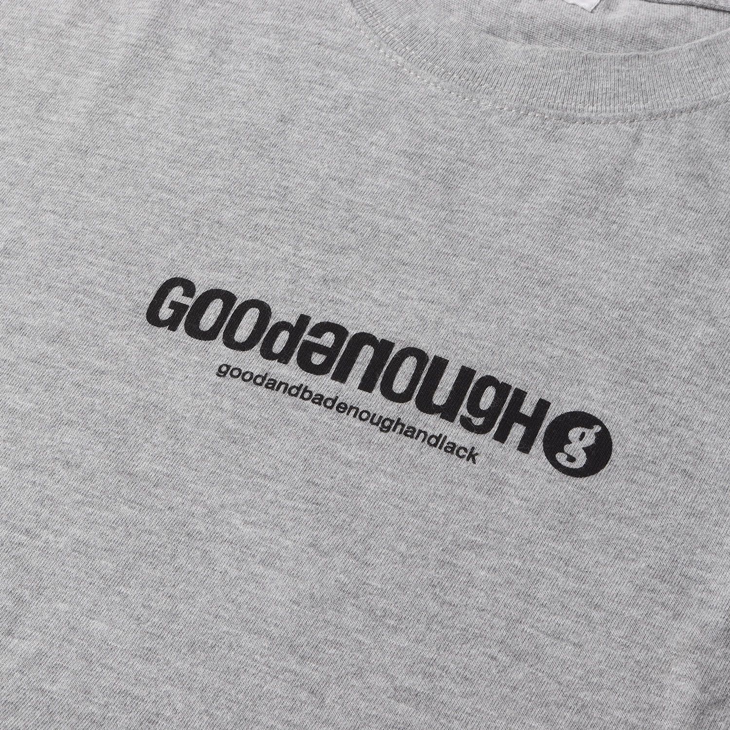 GOODENOUGHグッドイナフ　半袖　スウェットTシャツ グレー　L GOOD ENOUGH グッドイナフ Tシャツ サイズ:3 / サークルGロゴ