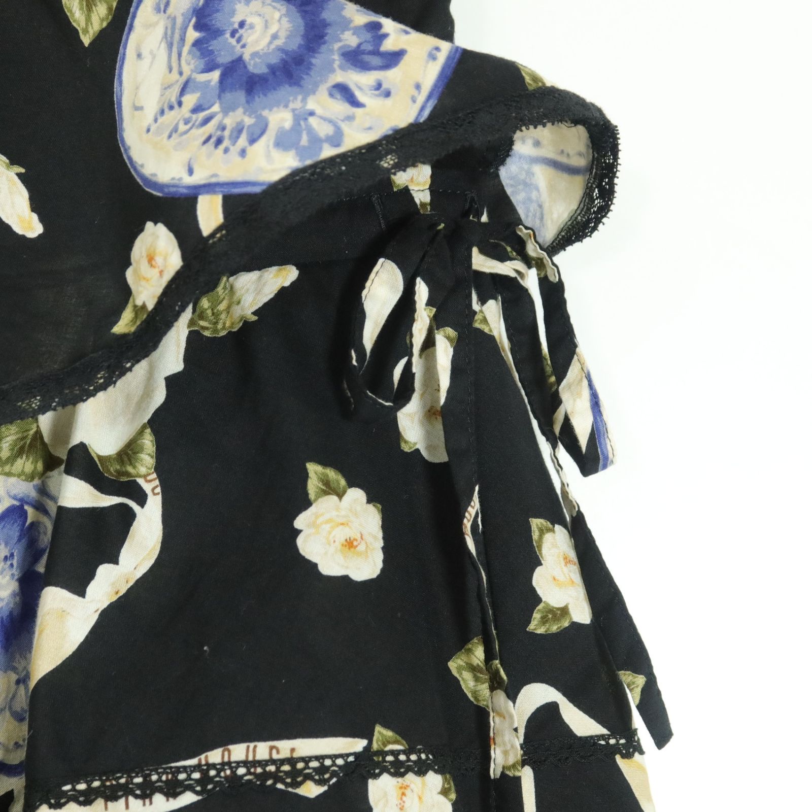 美品】ピンクハウス☆豪華！レース付きかぶせ段々フリル♪ローン  