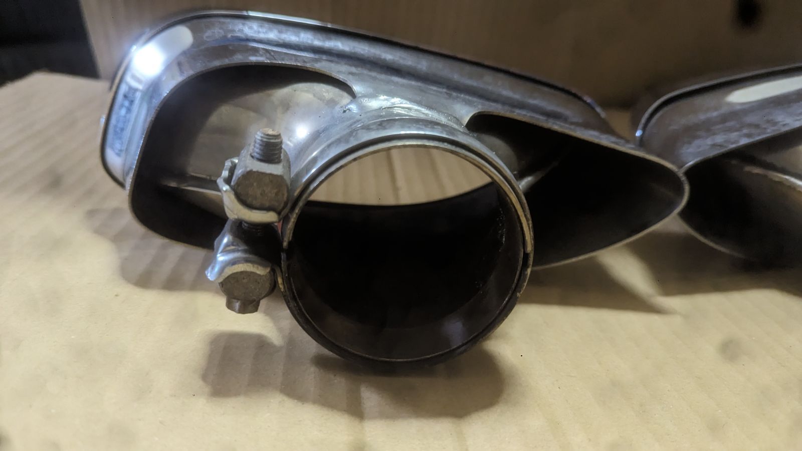 ポルシェ997 純正マフラーカッター マフラーエンド 左右セット 2個