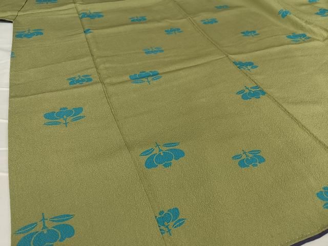 平和屋着物○世界的人形師 辻村寿三郎 ジュサブロー 小紋 草花文 正絹