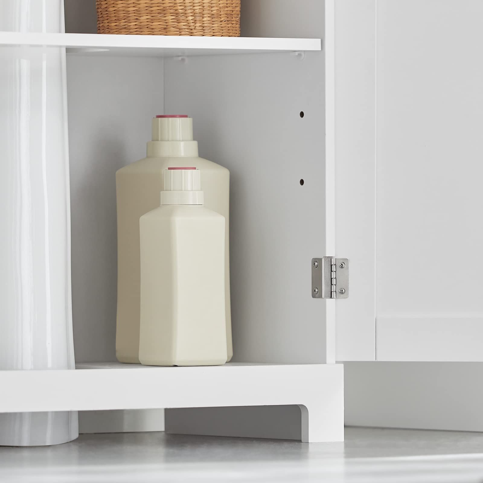 洗面台下収納 幅60 奥行30 高さ60cm 洗面化粧台 洗面台 収納 洗面台 キャビネット 洗面所 SoBuy 収納 BZR18-II-W 洗面ボールは付属されてない 別途でご ください