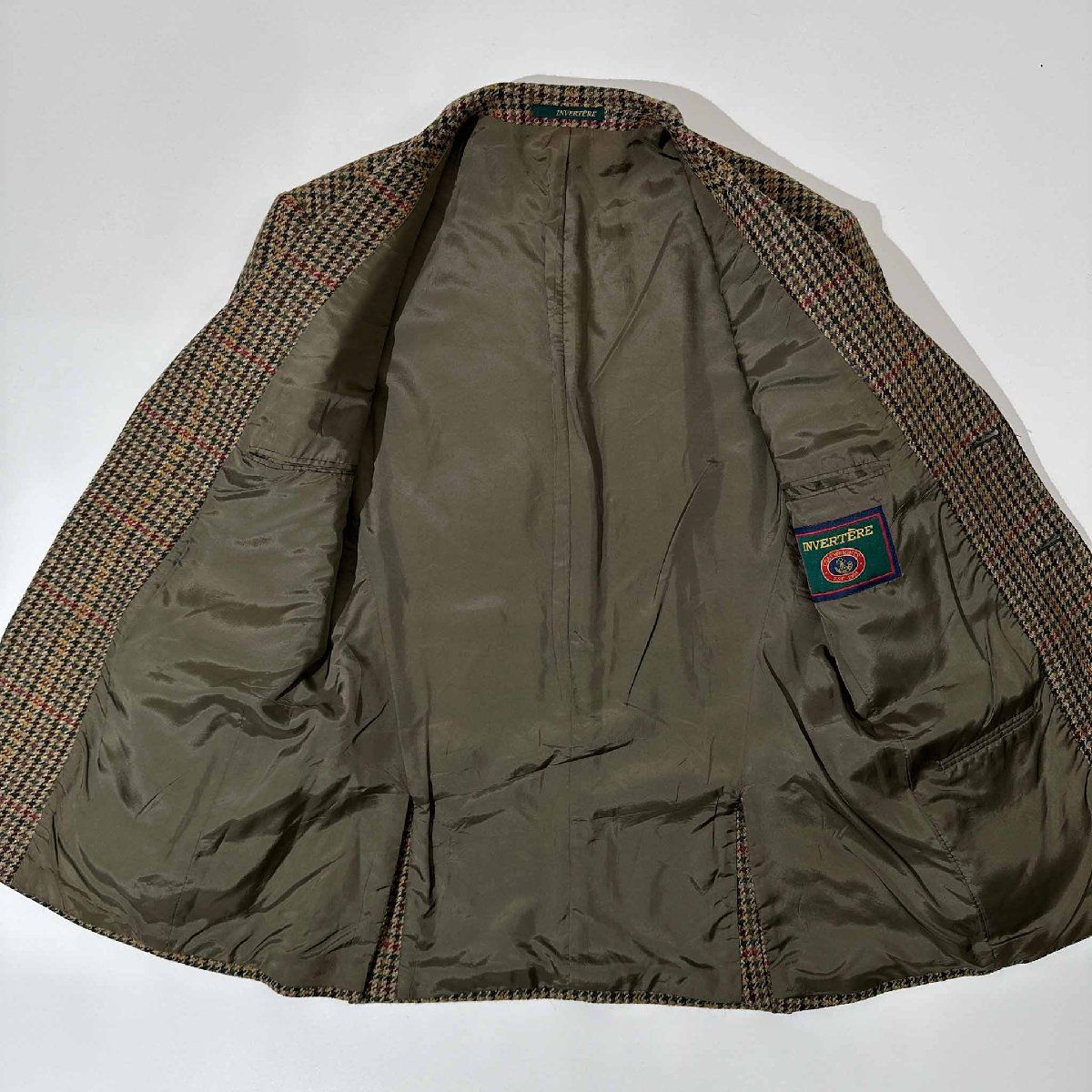 英国製◇80s 90s INVERTERE インバーティア ガンクラブチェック 3B 