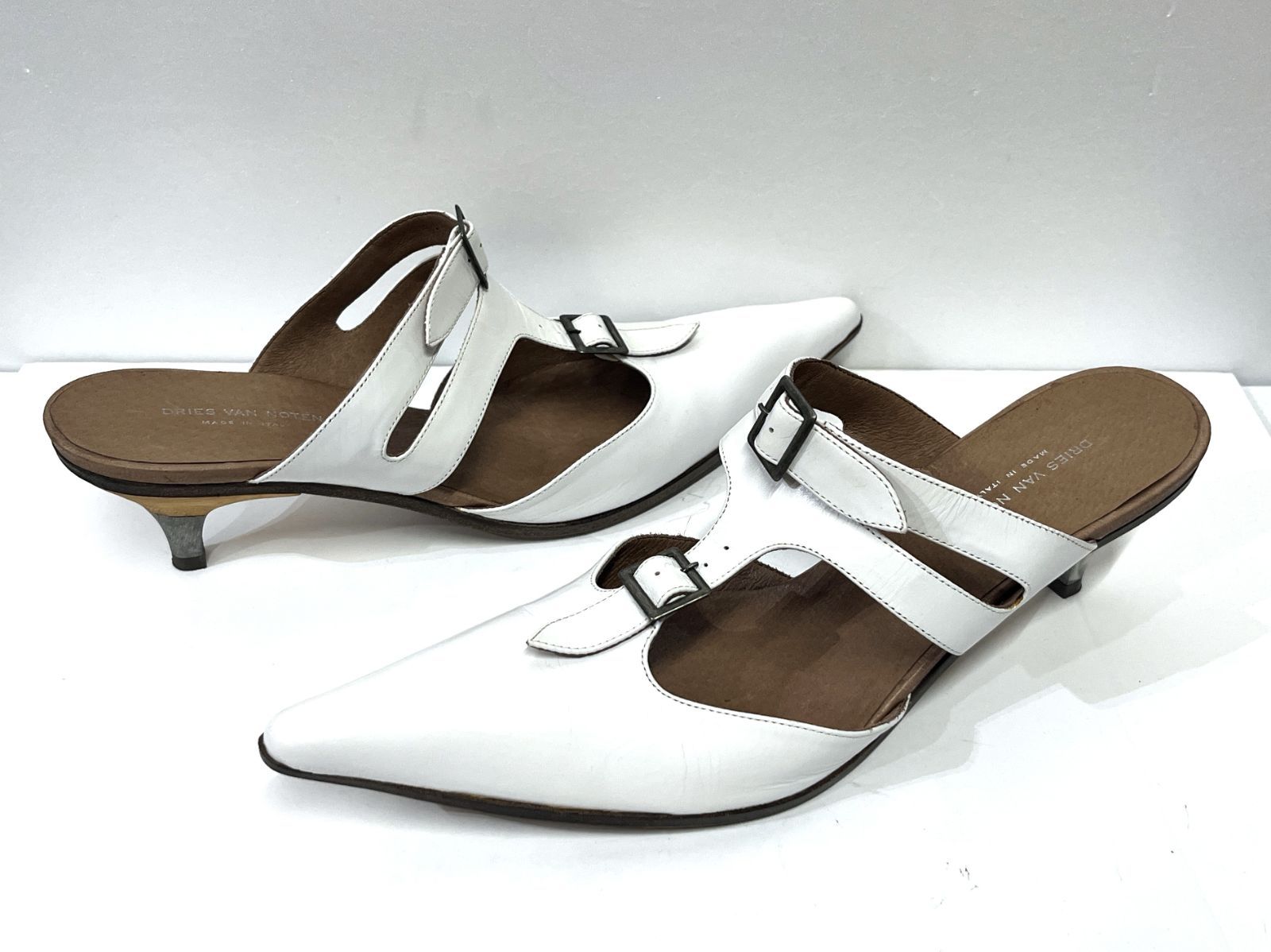 Dries Van Noten Baby レザートングサンダル ミュール 60mm DRIES VAN NOTEN】60 patent leather レザー トングサンダル Ω