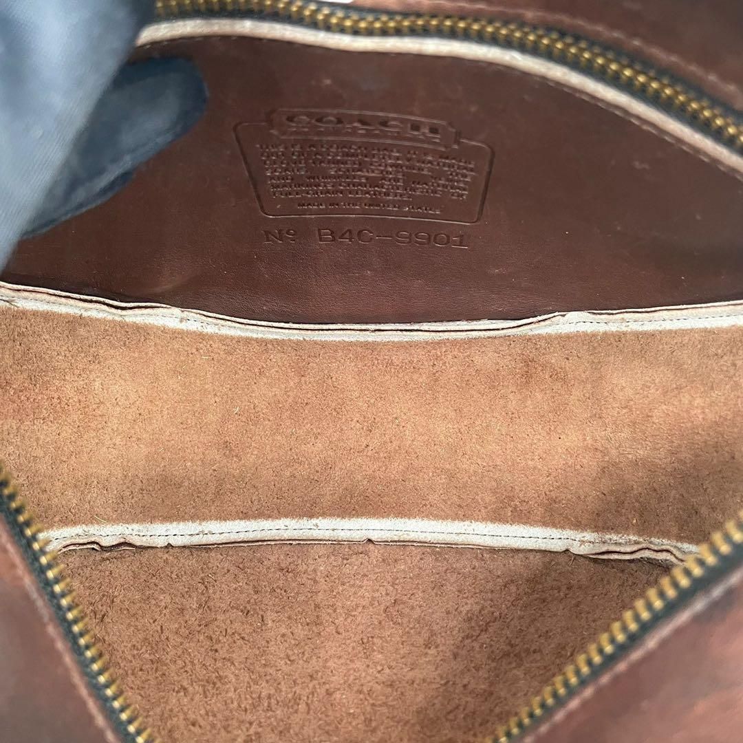 美品 4749 OLD COACH オールドコーチ ショルダーバッグ ブラウン
