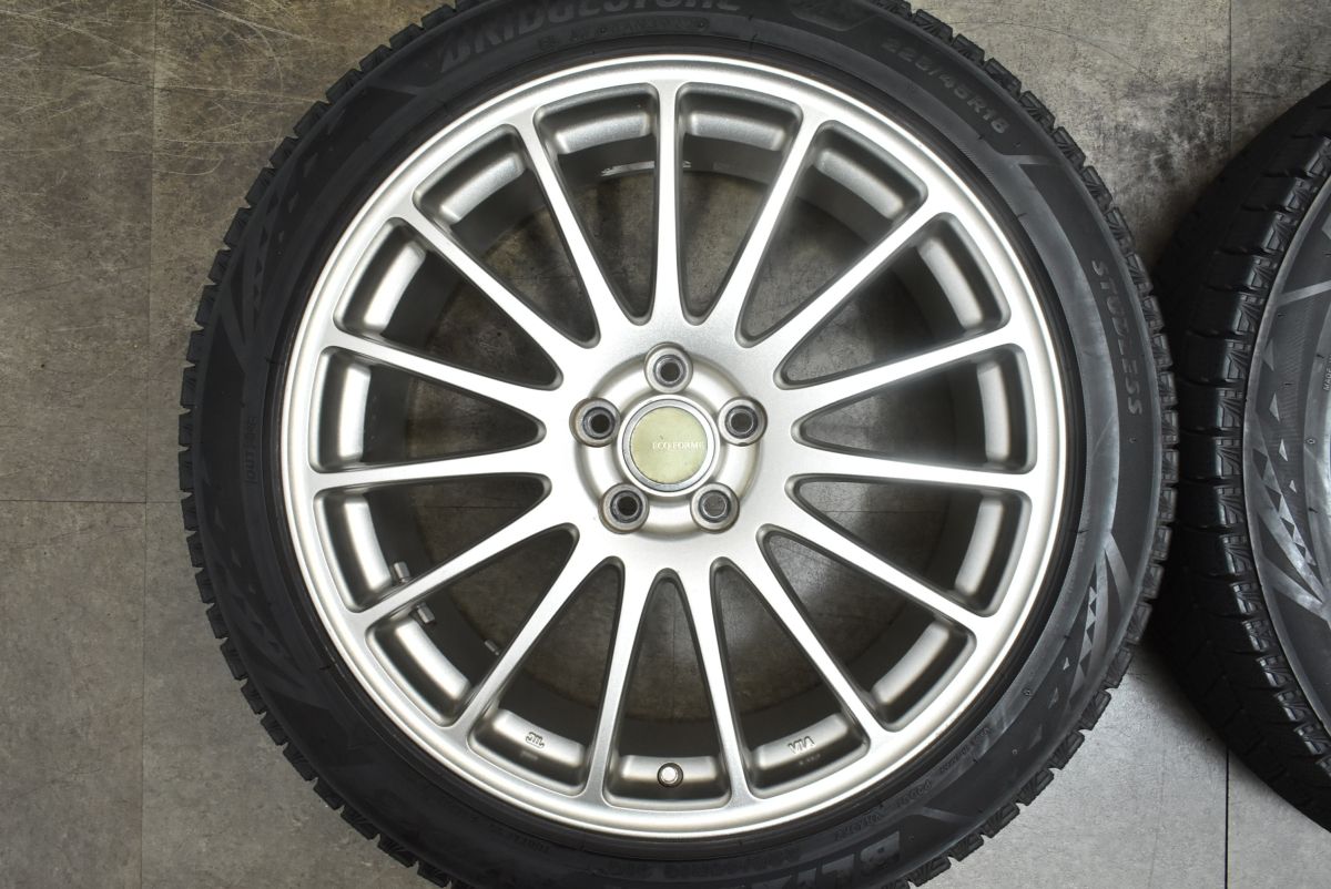 ブリジストンエコフォルム18インチアルミタイヤセット 225/45r18バリ溝！