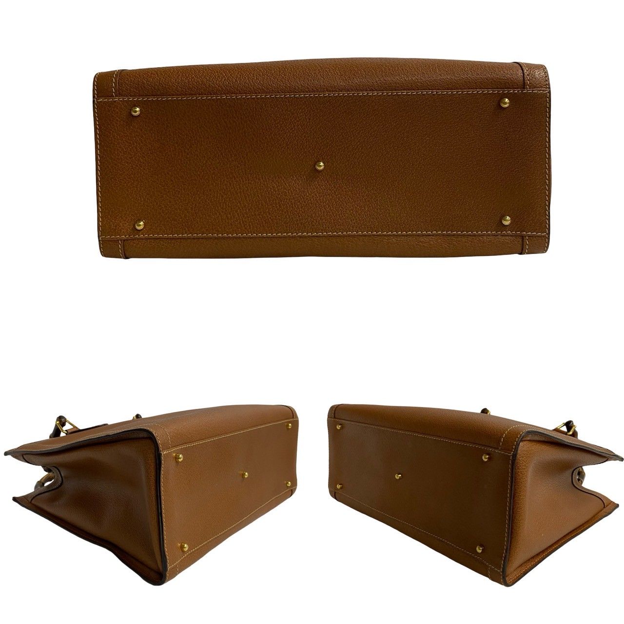 GUCCI ハンドバッグ スエード レザー ブラウン ヴィンテージ 希少 極 美品 袋付き 希少品 GUCCI グッチ オールドグッチ ヴィンテージ