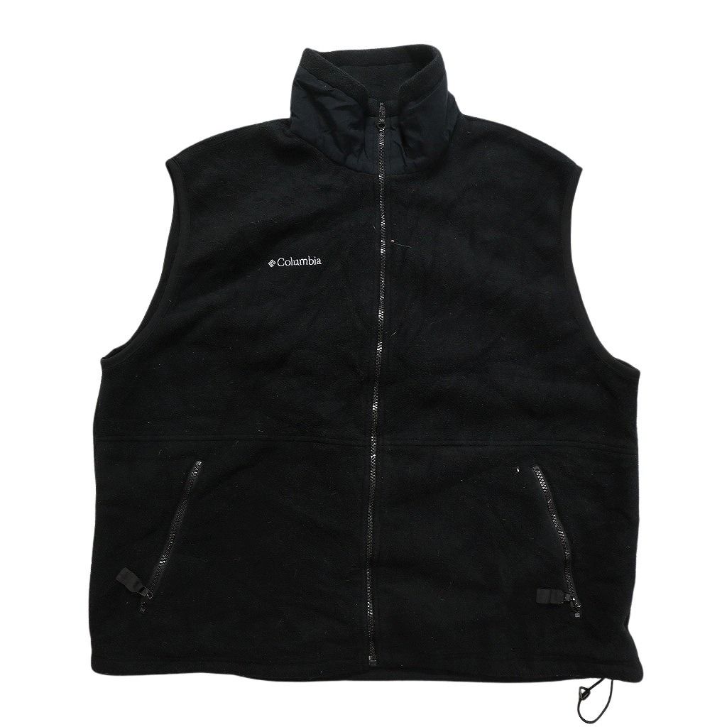 古着卸 コロンビア フリース ベスト 6枚セット メンズ XL ドローコード フルジップ ブラック ネイビー 古着 NC2684