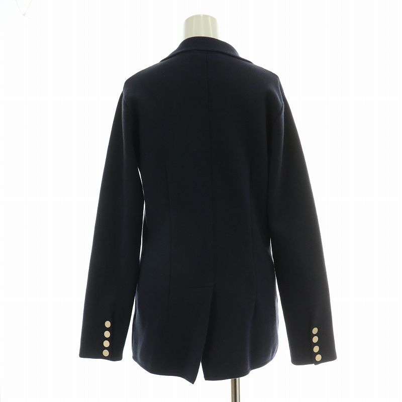 ジェンヌ JENNE ベーシックニットジャケット テーラード ストレッチ S