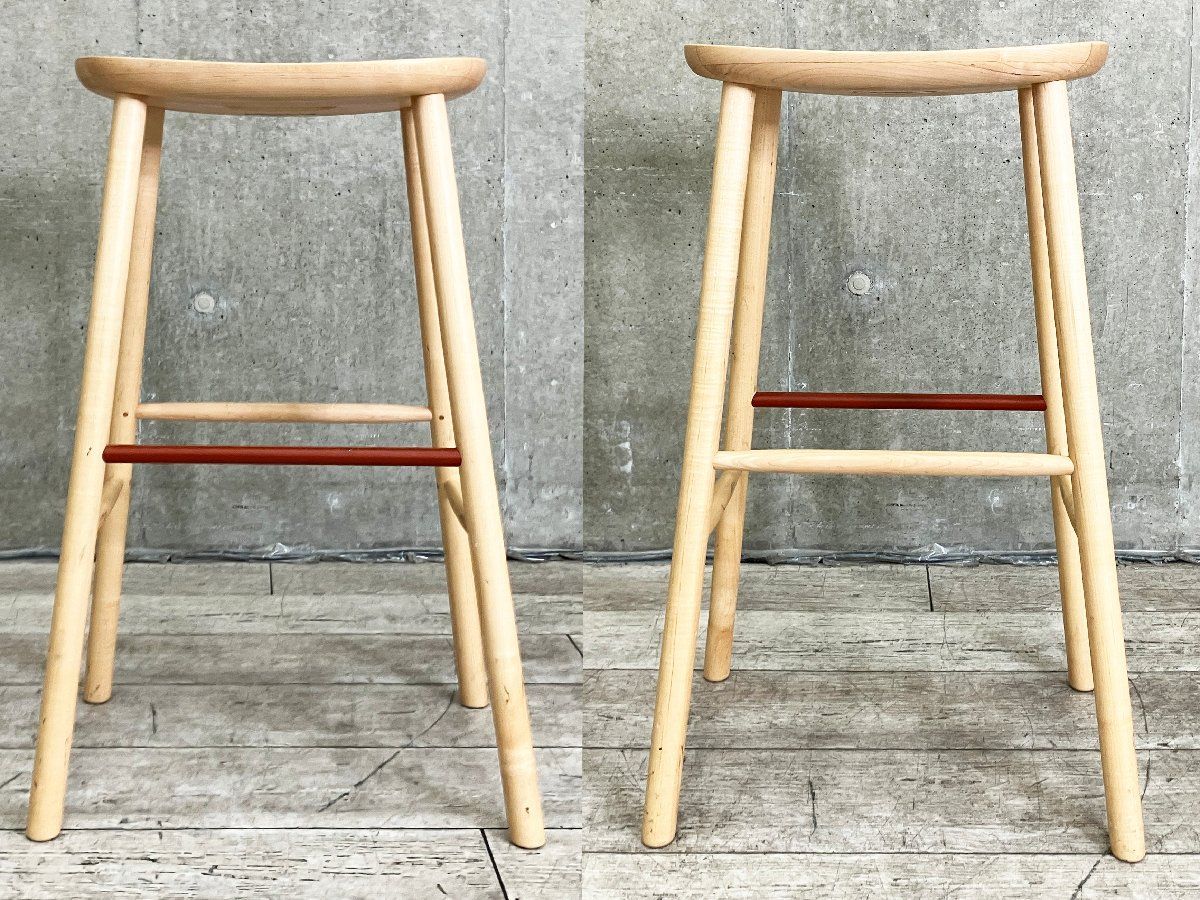 A MARUNI マルニ T＆O ティーアンドオー O2 スツール ハイ ジャスパーモリソン メープル