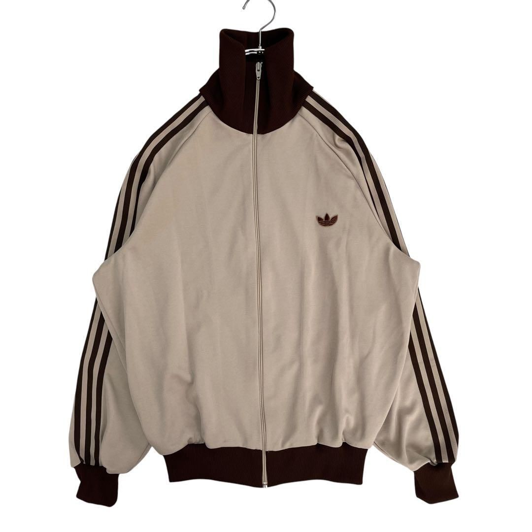 3953 adidas トラックジャケット デサント ベージュ|ブラウン 4