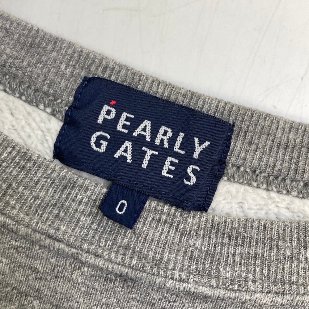 高評価アイテム サイズ：0 PEARLY GATES パーリーゲイツ 裏起毛スウェット レディースウェア