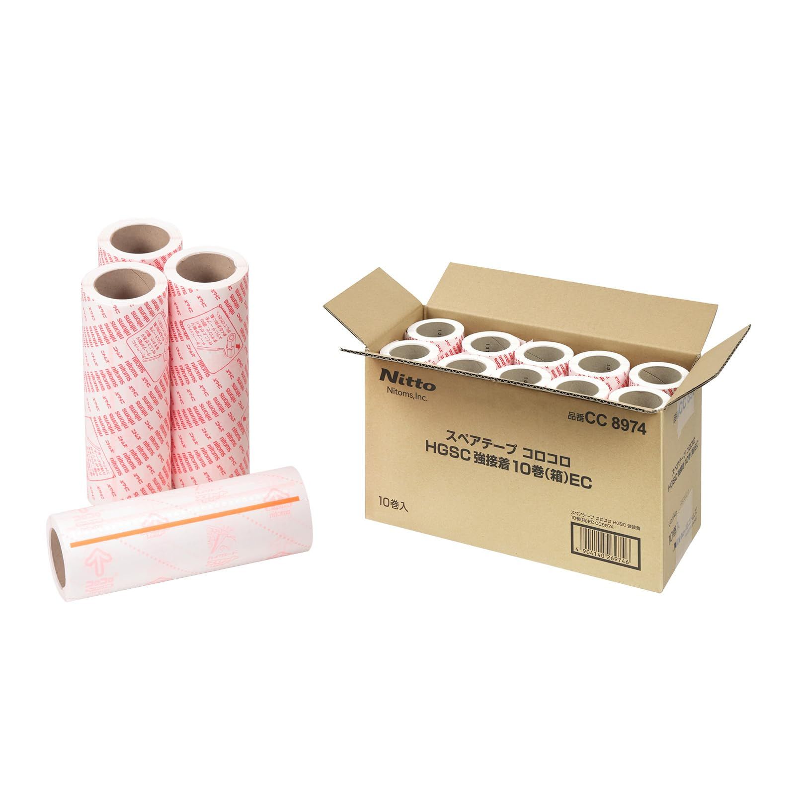 迅速発送】ニトムズ コロコロ スペアテープ 66周 10巻入 ハイグレード
