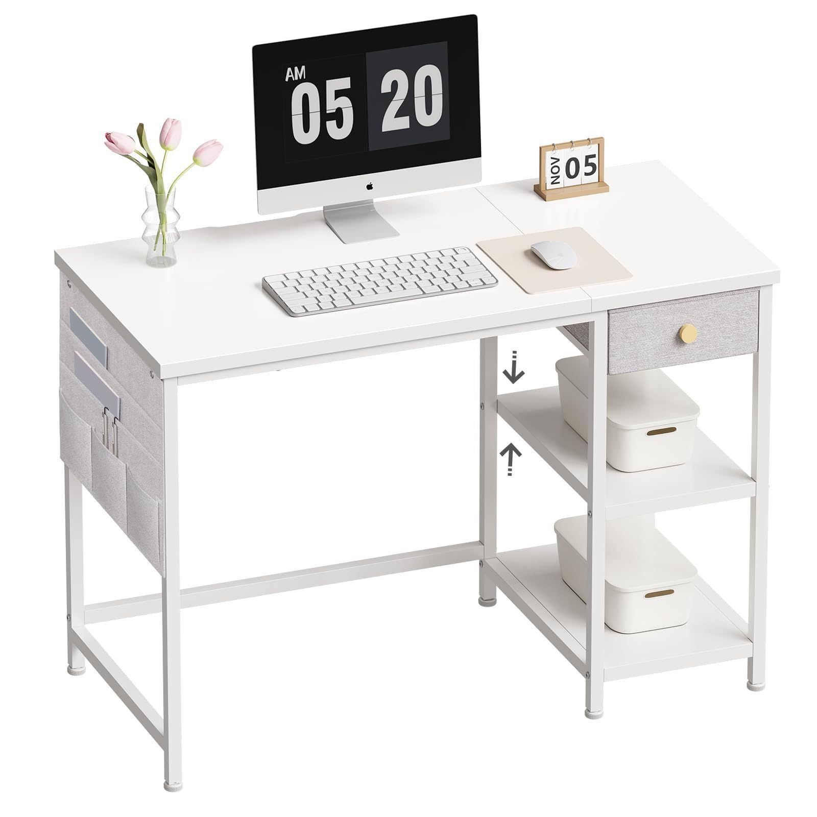 数量限定】オフィスデスク ワークデスク ラック付きデスク 作業机 desk 