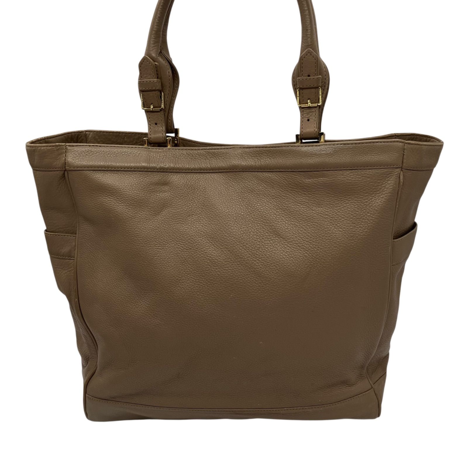 TORY BURCH トートバッグ パンチング シボ革 ベージュ 1365 TORY BURCH トートバッグ パンチング シボ革 ベージュ 1365