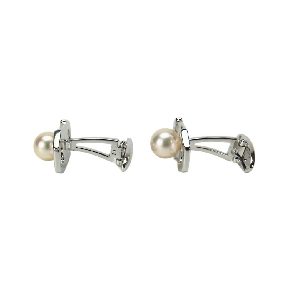 ミキモト　タイピンカフス（個別も☆）皇室御用達ブランド MIKIMOTO ミキモト タイピン&カフスセット ゴールドカラー